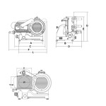 Αλλαντομηχανή Λεπίδα 250mm MIRRA 250 C VERT. SRM-MIRRA 250 C VERT.